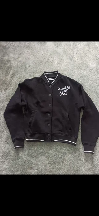 Chaqueta universitaria negra Talla XS