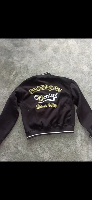 Chaqueta universitaria negra Talla XS