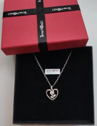 Collar de Corazón. Time Road Plata 925.