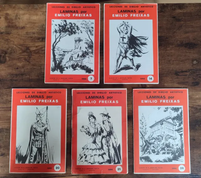Láminas Dibujo Artístico Emilio Freixas (5 series)