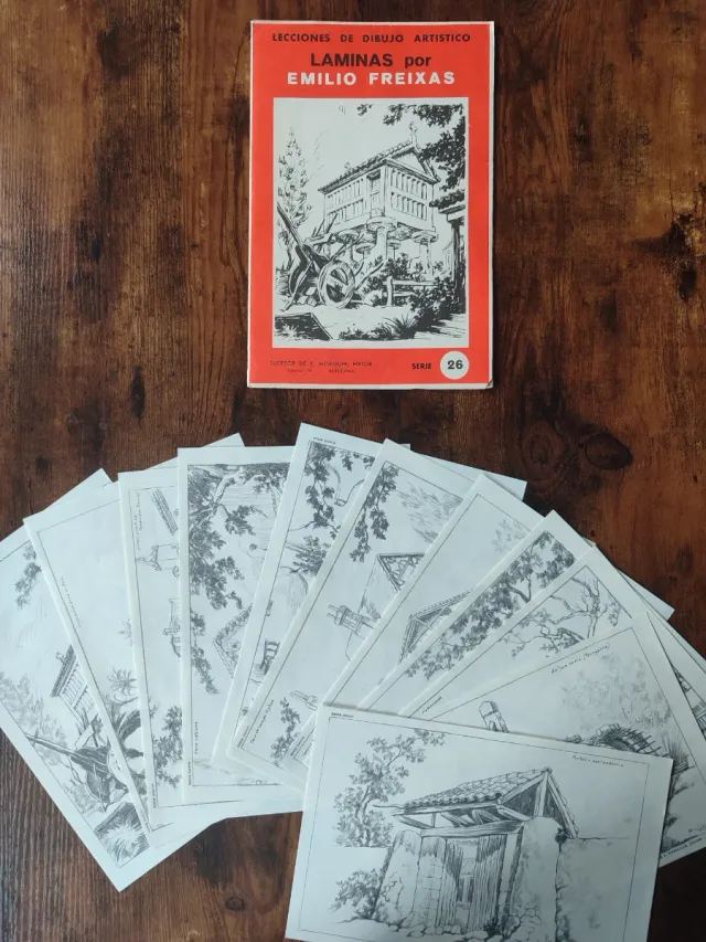 Láminas Dibujo Artístico Emilio Freixas (5 series)