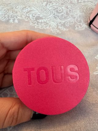 Pendientes de aro Tous Oso Espinela Negra Dorados