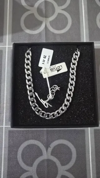 COLLAR CADENA LOTUS STYLE ACERO INOXIDA.