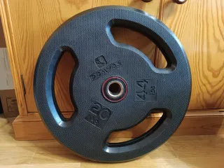 3 Discos de Peso de caucho Domyos