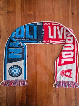 Bufanda futbol .Napoli vs Liverpool 2019-2020