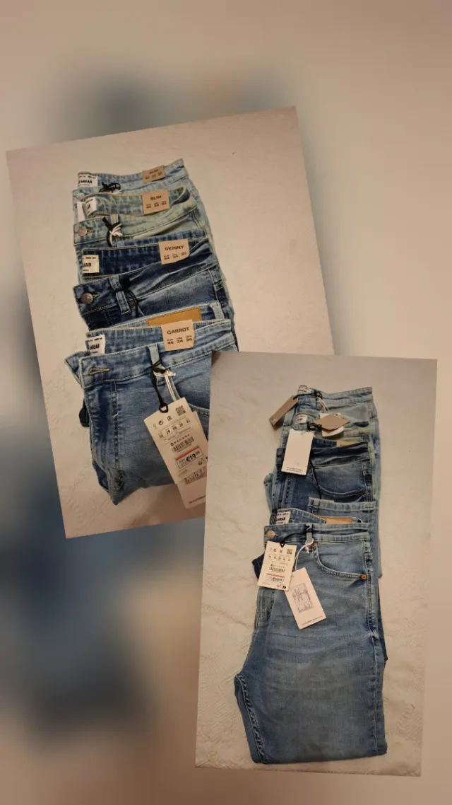 Lote 4 Pantalones Vaqueros Hombre Nuevos