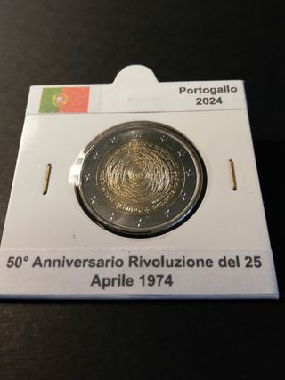 🇵🇹 2 Euro Portogallo 2024 Rivoluzione 25.04.1974
