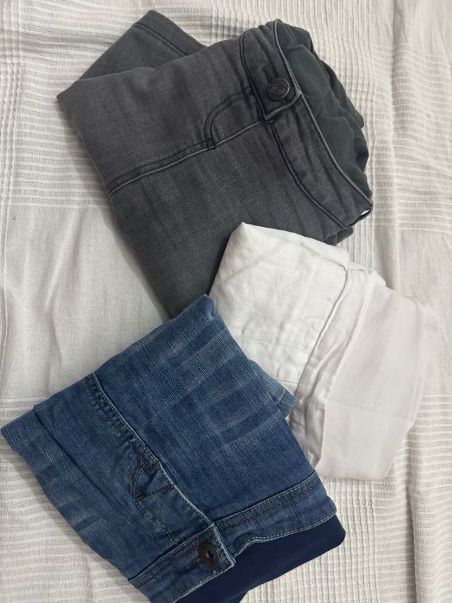 Pantalones y falda premamá