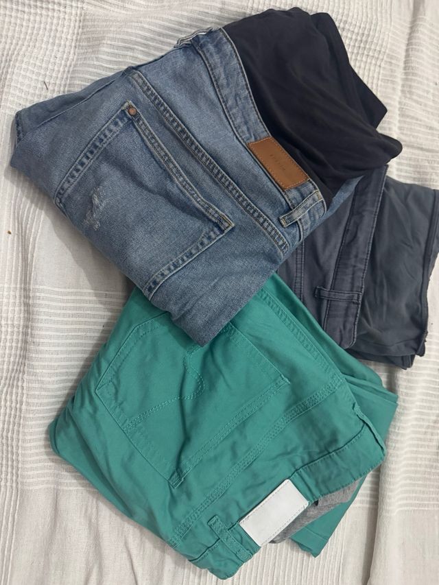 Pantalones y falda premamá