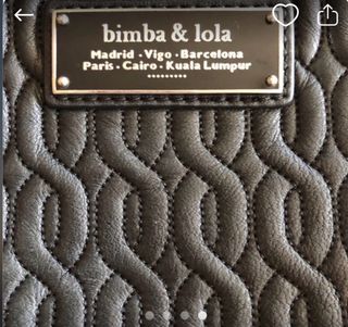 Bolso bimba y lola piel gris