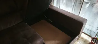 Sofá Chaise Longue Marrón 280x160