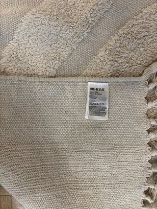 Tappeto per bambini in cotone lavabile beige