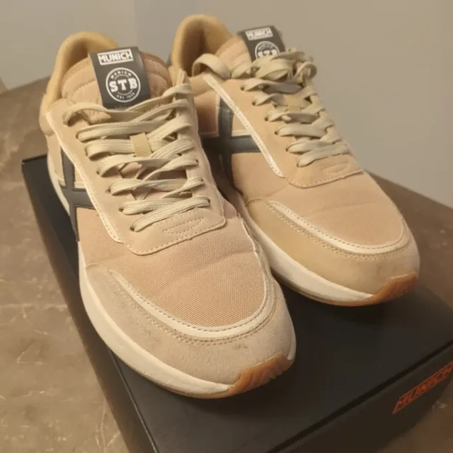 Zapatillas Munich Beige/Gris Talla 45