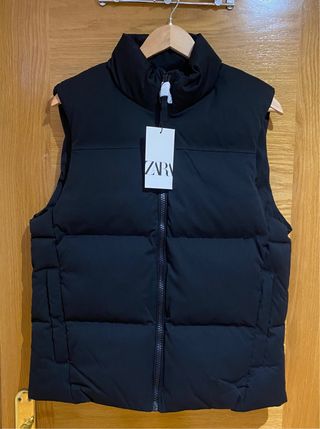 Chaleco acolchado Zara negro