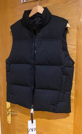 Chaleco acolchado Zara negro