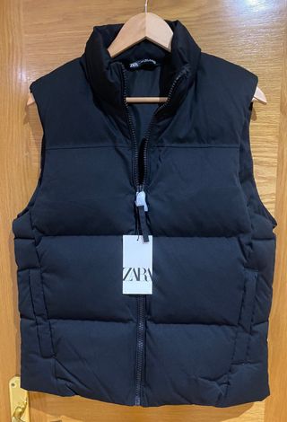 Chaleco acolchado Zara negro