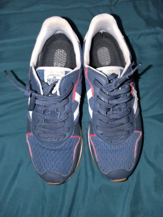 Zapatillas Munich Azul y Blanco