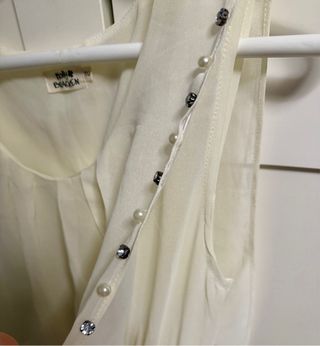 Vestido Gasa Pedrería