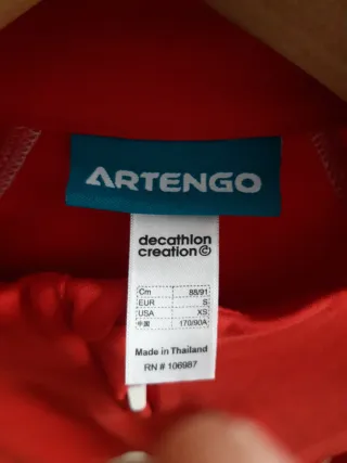 Forro polar ski Artengo rojo