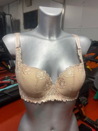 Sujetador Beys Push Up Encaje 90B Beige