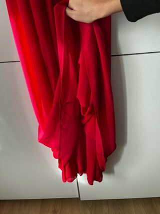 Vestido fiesta rojo/fuccsia