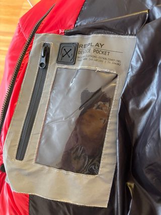 Chaqueta plumífero Replay Roja