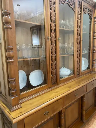 Conjunto comedor madera maciza