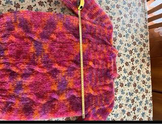 Maglione lana mohair fatto a mano taglia L