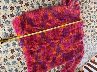 Maglione lana mohair fatto a mano taglia L