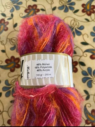 Maglione lana mohair fatto a mano taglia L