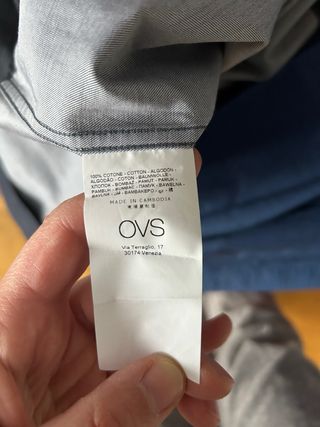 Camicia uomo OVS grigia