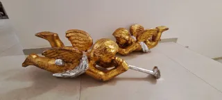 Amorini Angioletti Natale Oro Argento