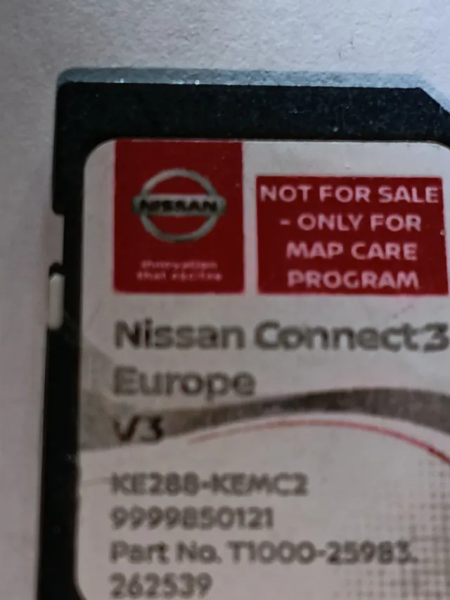 Cartões de Navegação Nissan Connect Europa V3
