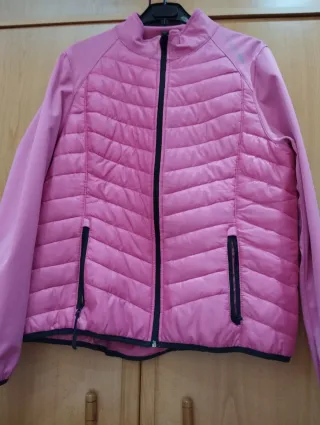 Cazadora térmica fucsia talla L