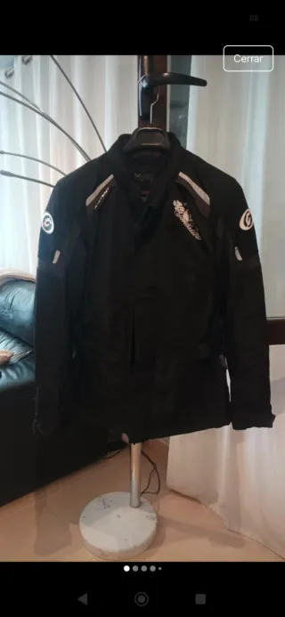 Chaqueta Moto Mujer Garibaldi Negra