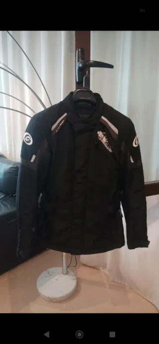 Chaqueta Moto Mujer Garibaldi Negra
