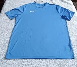 Camiseta Joma Hombre Azul Manga Corta