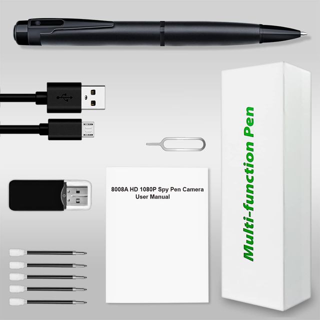 Videocamera Spia Nascosta Mini HD 1080P 64GB Penna