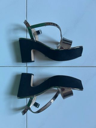 Sandali Primadonna Zeppa Argento Nuovi