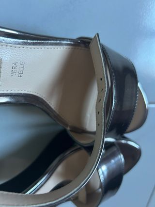 Sandali Primadonna Zeppa Argento Nuovi