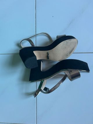 Sandali Primadonna Zeppa Argento Nuovi