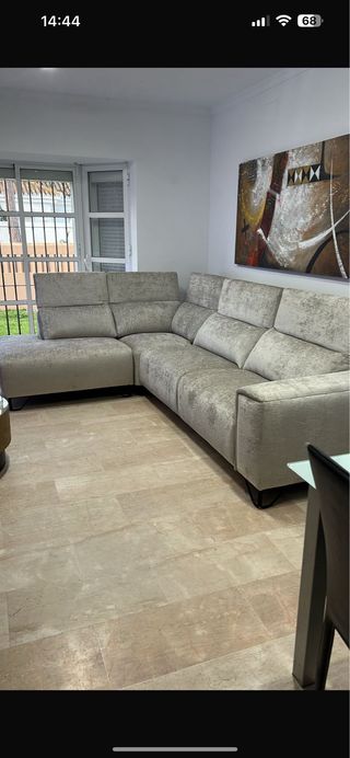 Sofá rinconera relax eléctrico como nuevo