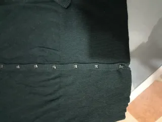 Rebeca larga negra mujer