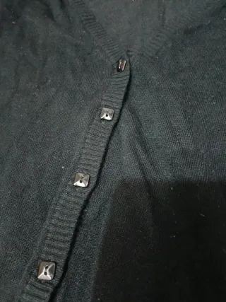 Rebeca larga negra mujer