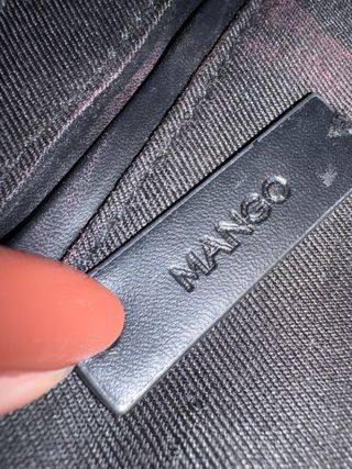 Bolso bandolera efecto piel serpiente Mango