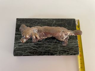 Scultura Cane Caccia Marmo Stile Old Money