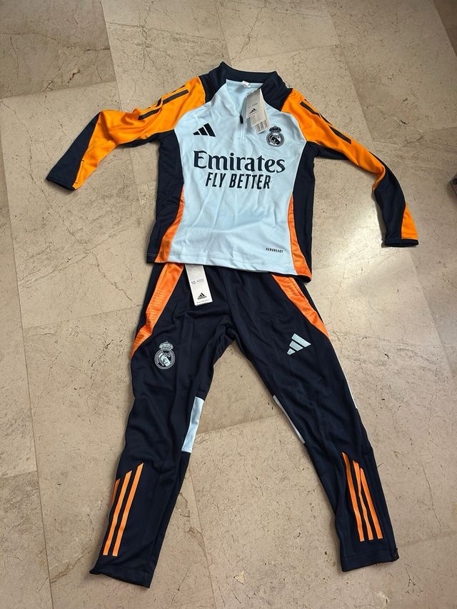 Chándal Adidas Real Madrid Azul Naranja