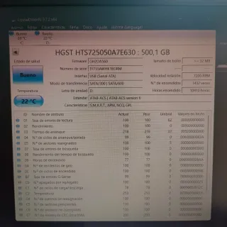 Disco Duro HGST 500GB SATA 6.0Gb/s.