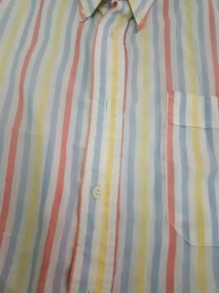 Camisa manga corta hombre rayas