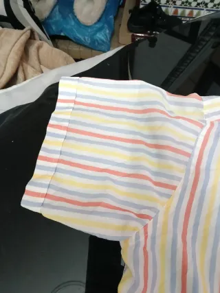 Camisa manga corta hombre rayas